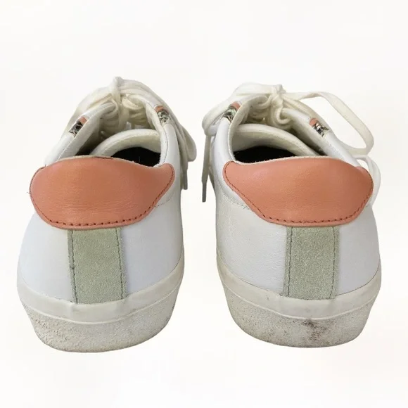 Madewell Sidewalk Low-Top Sneakers Snake Embossed Leather Wave Edition MC693 9M - Picture 6 of 9